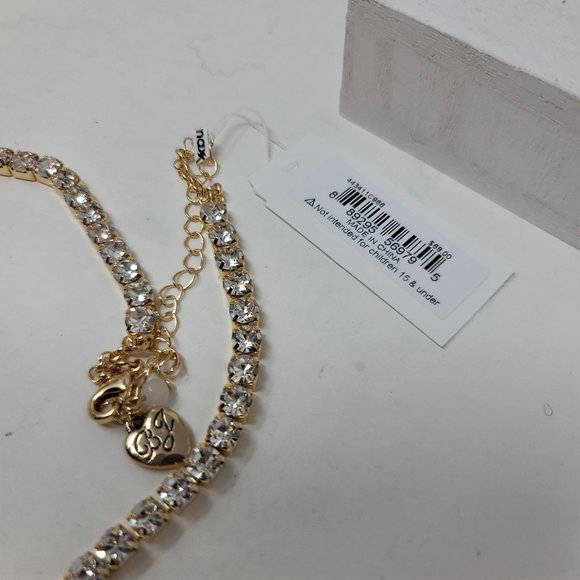 Betsey Johnson Popsicle & Rhinestone Heart Necklace Sparkling - Picture 5 of 6